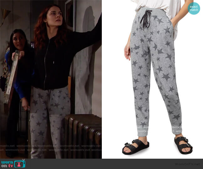 Rails Devon Jogger Pants worn by Sally Spectra (Courtney Hope) on The Bold and the Beautiful
