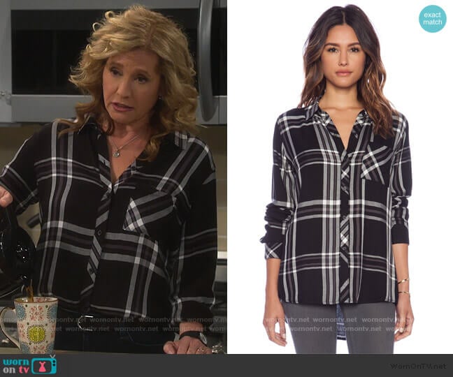 Rails Hunter Button Down worn by Vanessa Baxter (Nancy Travis) on Last Man Standing