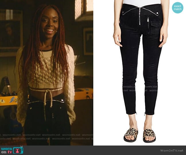 RtA Diavolina Pants worn by Josie McCoy (Ashleigh Murray) on Katy Keene