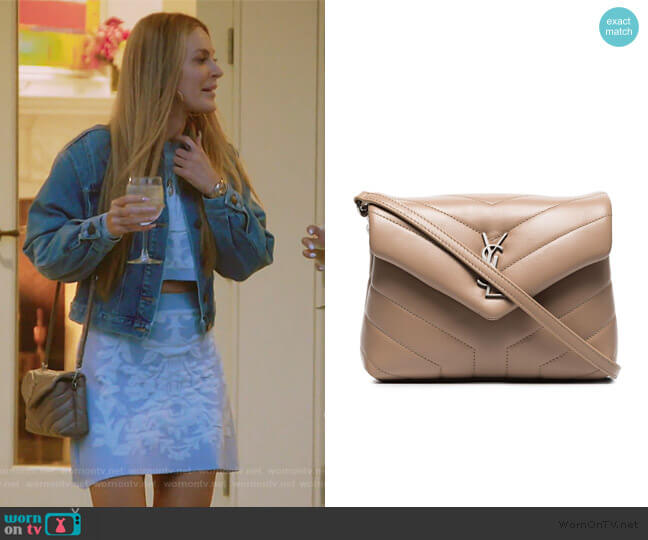 Saint Laurent Loulou Toy Quilted Leather Bag worn by Leah McSweeney on The Real Housewives of New York City