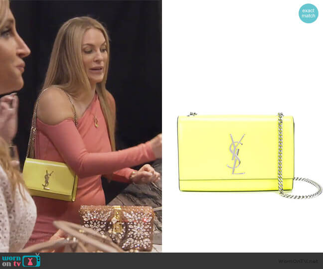 Saint Laurent Small Kate Bag worn by Leah McSweeney on The Real Housewives of New York City