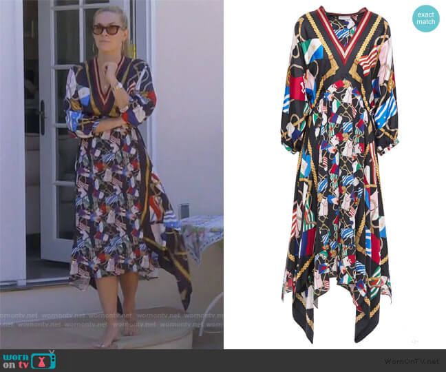 Sandro Lauriane Midi Dress worn by Leah McSweeney on The Real Housewives of New York City