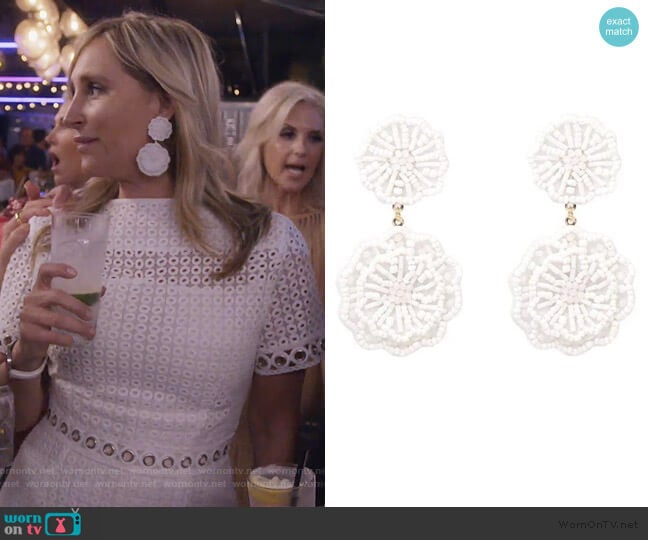 Sonja Jada Beaded Earrings worn by Sonja Morgan on The Real Housewives of New York City