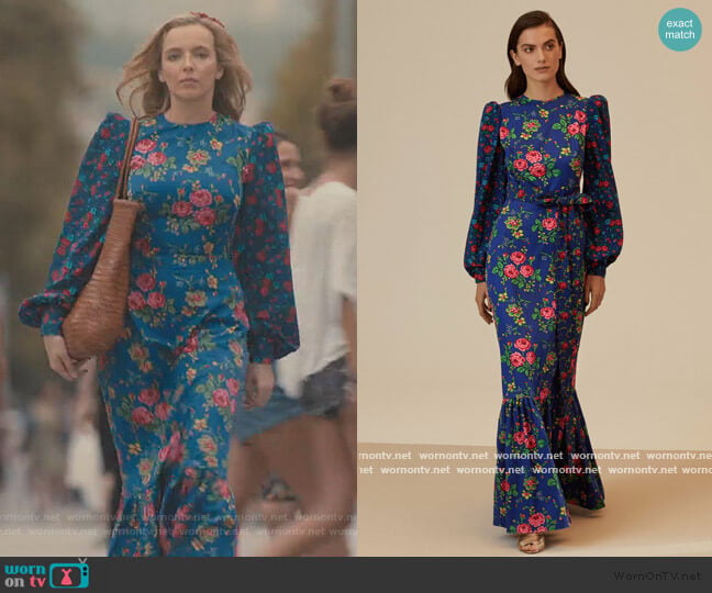 The Vampires Wife Belted Cotton Tee Dress worn by Villanelle (Jodie Comer) on Killing Eve