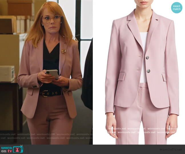 Theory Carissa Wool Blazer worn by Lisa Benner (Marg Helgenberger) on All Rise