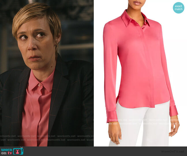 Theory Classic Fitted Shirt worn by Bonnie Winterbottom (Liza Weil) on How to Get Away with Murder