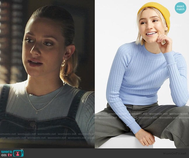 Twik Wide Ribbed Sweater worn by Betty Cooper (Lili Reinhart) on Riverdale