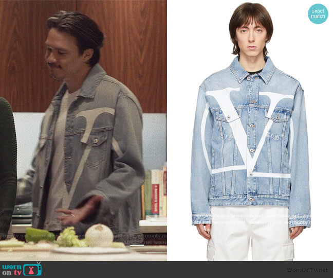 Valentino Denim Logo Jacket