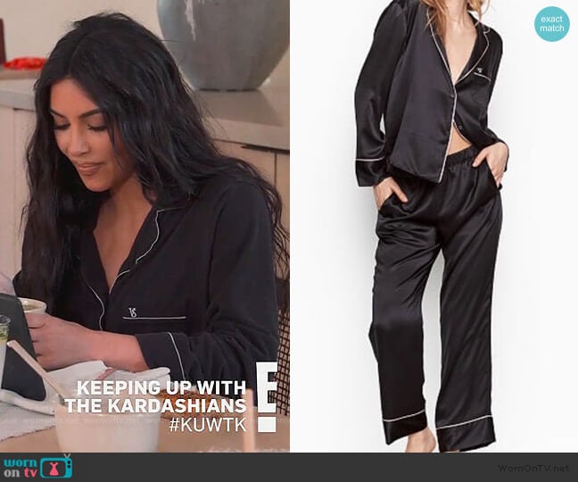Victoria Secret After Hours Pajama Set worn by Kim Kardashian on Keeping Up with the Kardashians