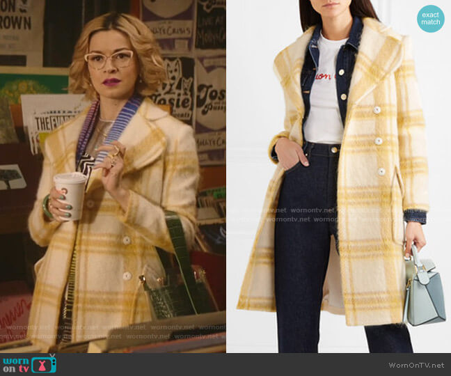 Alexa Chung Belted Double-Breasted Coat worn by Pepper Smith (Julia Chan) on Katy Keene