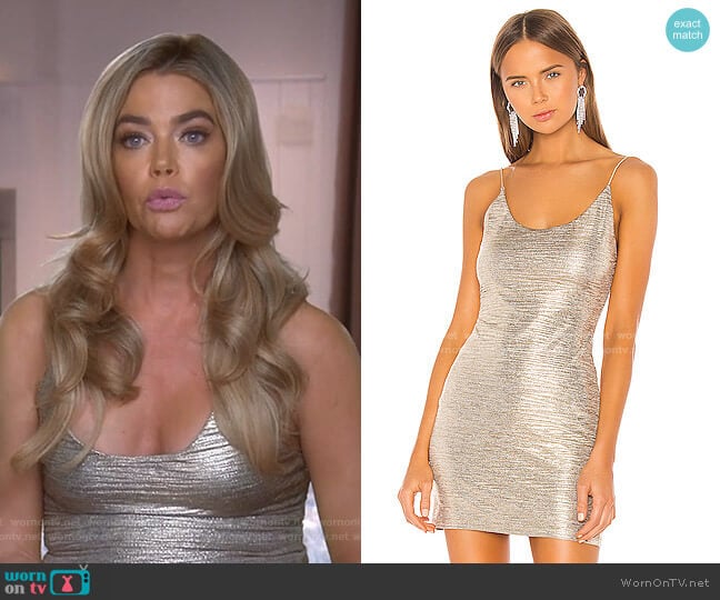 Alice + Olivia Nelle Fitted Dress worn by Denise Richards on The Real Housewives of Beverly Hills
