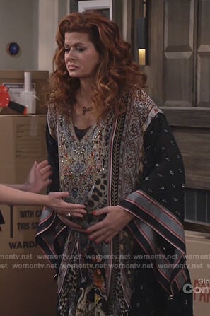 Grace’s embellished Kaftan on Will and Grace
