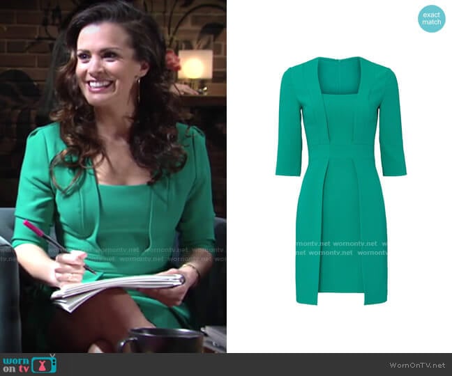 Black Halo Luka Dress worn by Chelsea Lawson (Melissa Claire Egan) on The Young and the Restless