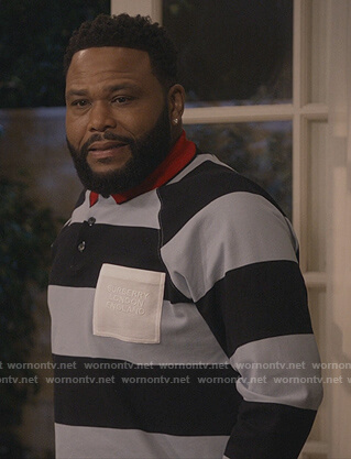 Andre’s stripe rugby shirt on Black-ish