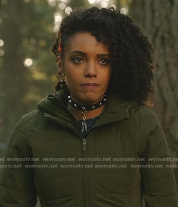 Charlie’s green puffer jacket on Legends of Tomorrow