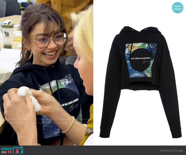 Christian Siriano We All Grow In The Same Garden Hoodie worn by Haley Dunphy (Sarah Hyland) on Modern Family