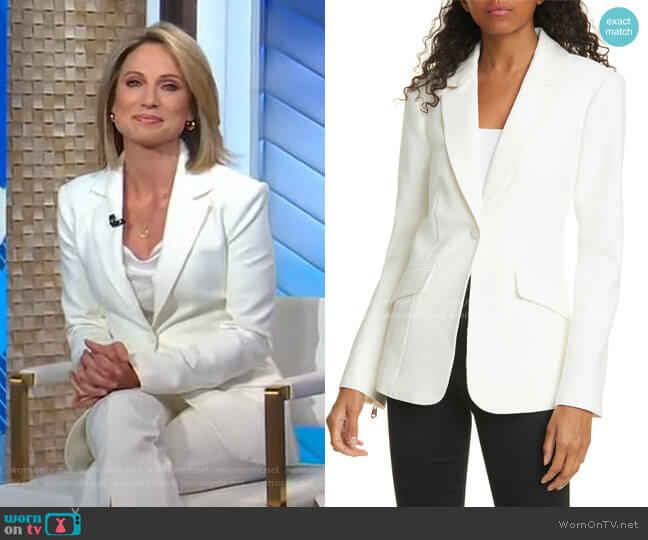 Cinq a Sept Kym Blazer worn by Amy Robach on Good Morning America