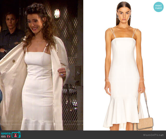 Cinq a Sept Salina Dress worn by Sarah Horton (Linsey Godfrey) on Days of our Lives