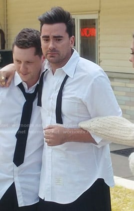 David’s white shirt on Schitts Creek