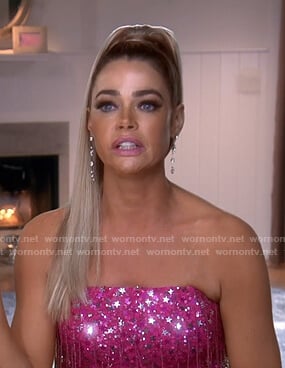 Denise’s pink star sequin dress on The Real Housewives of Beverly Hills