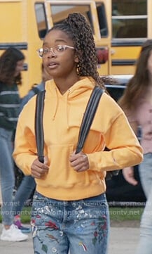 Diane’s yellow Champion hoodie on Black-ish