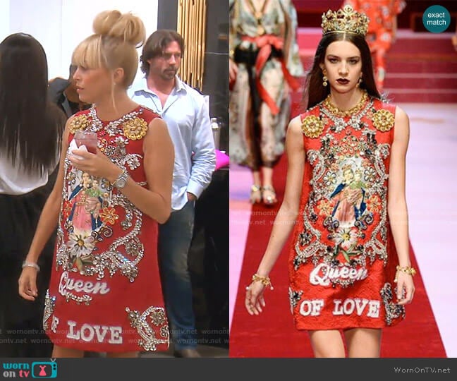 Dolce & Gabbana Spring 2018 Collection worn by Sutton Stracke on The Real Housewives of Beverly Hills