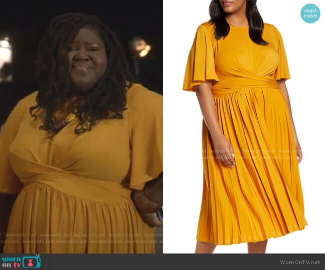 Eloquii Wrap Waist Jersey Midi Dress worn by Becky (Gabourey Sidibe) on Empire