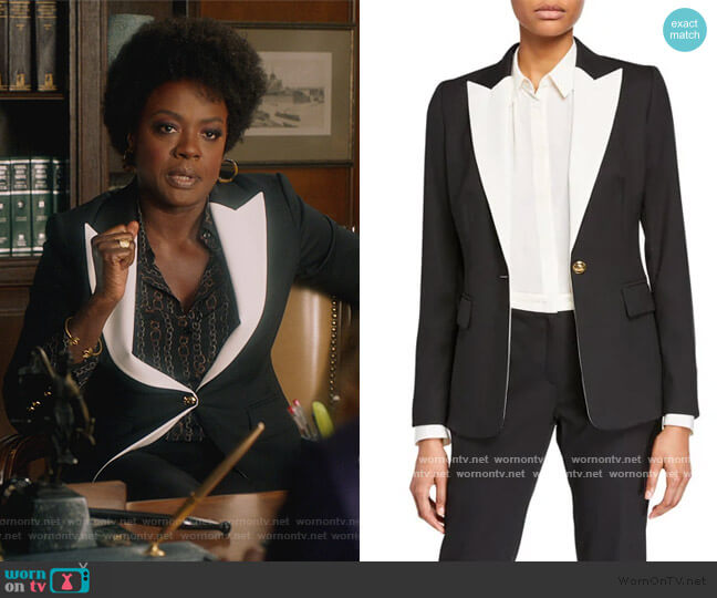 Escada Bavoya One-Button Jacket worn by Annalise Keating (Viola Davis) on How to Get Away with Murder