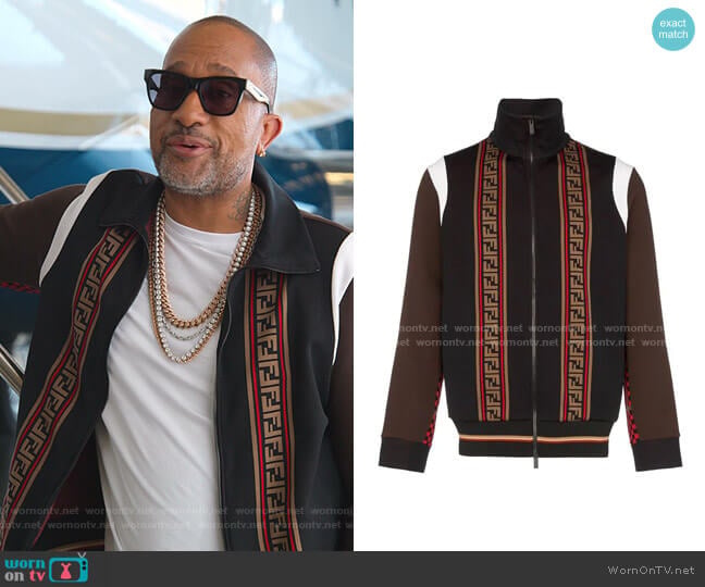 Fendi Fendi FF Monogram Sweater worn by Kenya Barris (Kenya Barris) on BlackAF