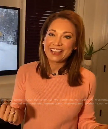 Ginger’s pink sweater on Good Morning America