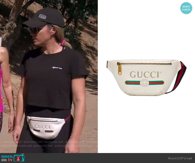 Gucci Leather Belt Bag worn by Teddi Mellencamp Arroyave on The Real Housewives of Beverly Hills