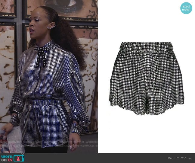 Iro Embellished Shorts worn by Tiana Brown (Serayah McNeill) on Empire