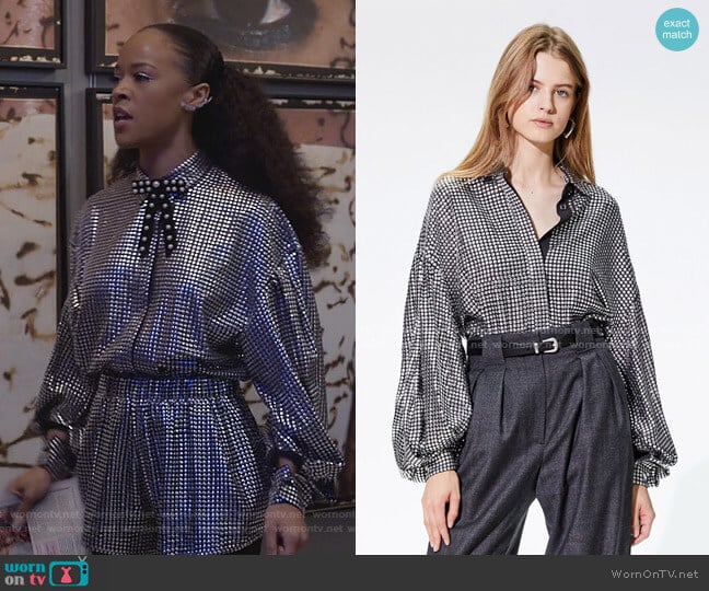 Iro Junon Shirt worn by Tiana Brown (Serayah McNeill) on Empire