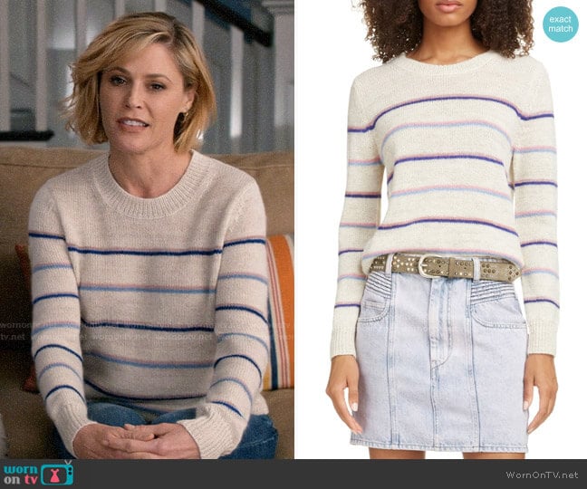 Isabel Marant Etoile Gian Striped Sweater worn by Claire Dunphy (Julie Bowen) on Modern Family