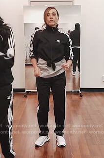 Joya’s black Adidas track jacket on BlackAF