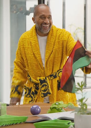 Kenya’s gold Versace robe on BlackAF