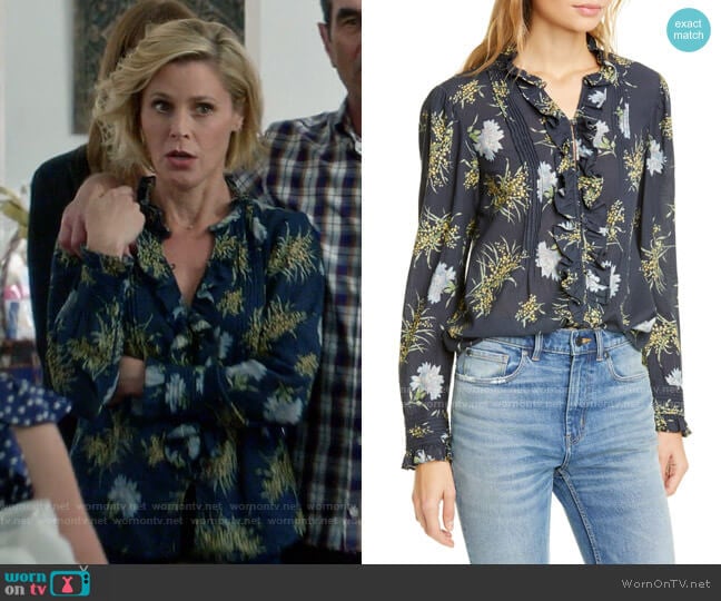La Vie Rebecca Taylor Jasmine Top worn by Claire Dunphy (Julie Bowen) on Modern Family