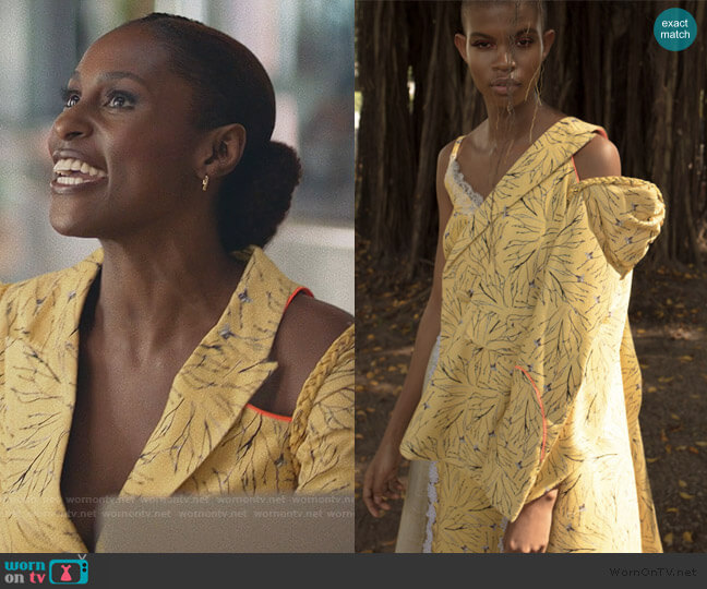 Lisa Folawiyo Floral Blazer worn by Issa Dee (Issa Rae) on Insecure