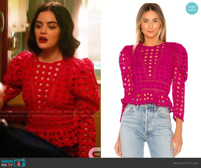 Lovers + Friends Arma Top worn by Katy Keene (Lucy Hale) on Katy Keene