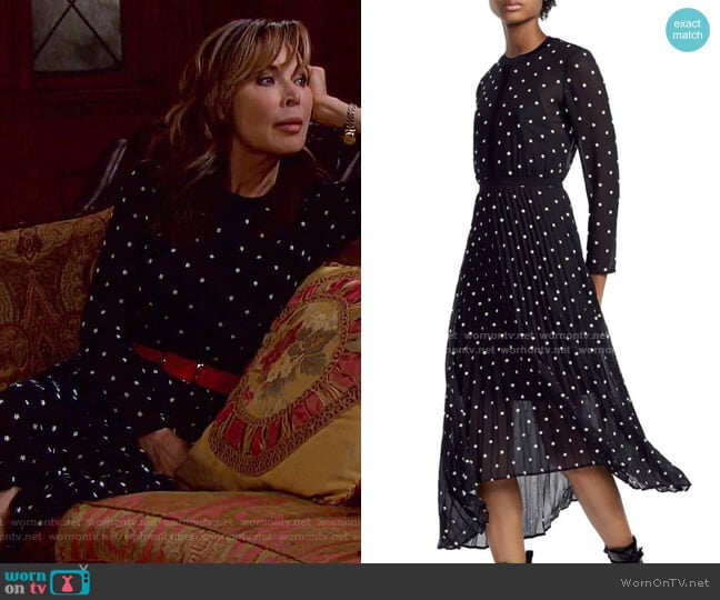 Maje Rivoli Dress worn by Kate Roberts (Lauren Koslow) on Days of our Lives