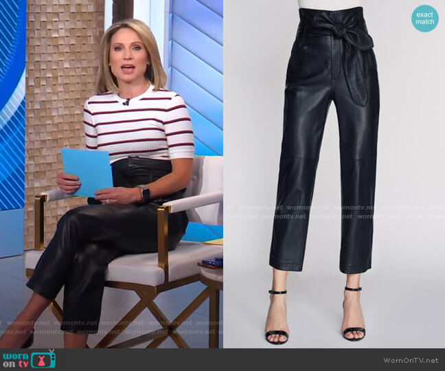 Marissa Webb Brennan Pant worn by Amy Robach on Good Morning America