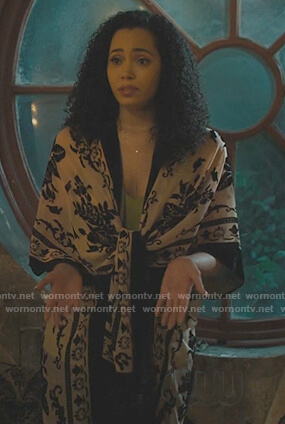 Macy’s floral kimono on Charmed