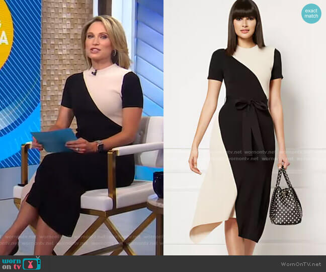 New York & Company Sheena Sweater Dress - Eva Mendes Collection worn by Amy Robach on Good Morning America