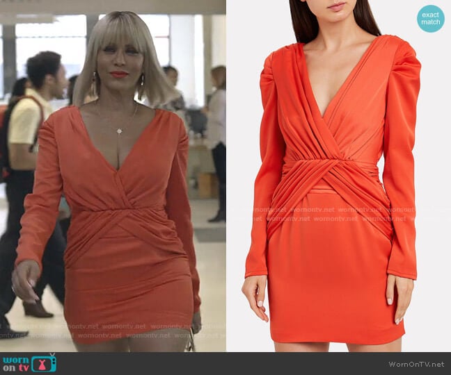 Nicholas Poppy Gathered Satin Mini Dress worn by Giselle (Nicole Ari Parker) on Empire