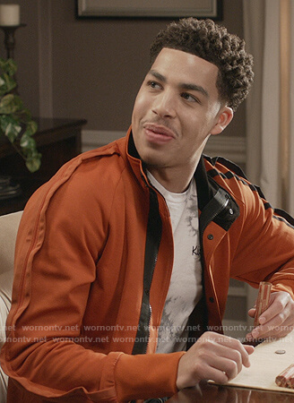 Junior’s orange track jacket on Black-ish