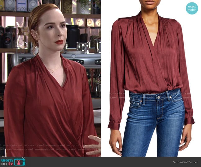 Paige Sevilla Bodysuit worn by Mariah Copeland (Camryn Grimes) on The Young and the Restless