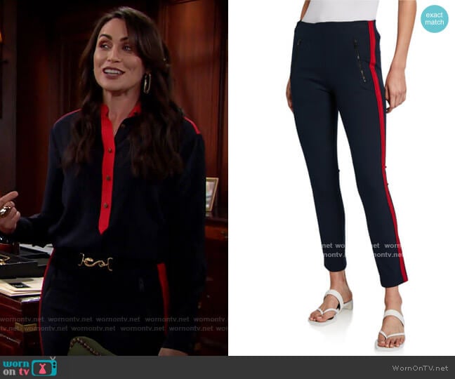 Rag & Bone Simone Pants worn by Quinn Fuller (Rena Sofer) on The Bold and the Beautiful