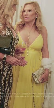 Ramona’s yellow strap maxi dress on The Real Housewives of New York City