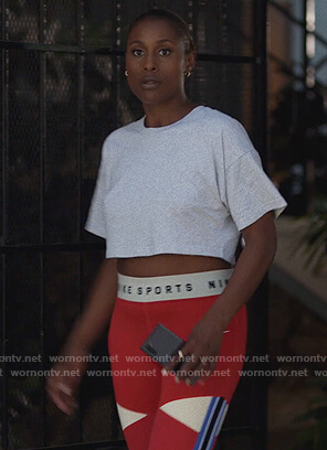 Issa’s red nike leggings on Insecure