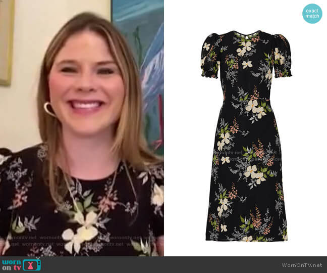 Reformation Lee Dress worn by Jenna Bush Hager on Today